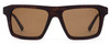 Front View of SITO SHADES Gt Unisex Sunglasses in Chestnut Tortoise/Polarized Amber Brown 54mm