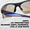 UV Protection Illustration of Calabria Half Volley Unisex Men's Womens POLARIZED Pickleball Sunglasses Glasses
