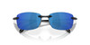 Close Up View of Costa Del Mar Ballast Rimless Sunglass in Black/Polarized Blue Mirror 580P 60 mm