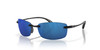 Top View of Costa Del Mar Ballast Rimless Sunglass in Black/Polarized Blue Mirror 580P 60 mm Alternate 1
