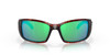 Front View of Costa Del Mar Blackfin Unisex Sunglass Tortoise/Polarized Green Mirror 580G 62mm