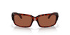 Front View of Costa Del Mar Caballito Unisex Sunglasses in Tortoise/Polarized Copper 580P 59mm