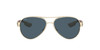 Side View of Costa Del Mar Loreto Women's Pilot Sunglasses Rose Gold/Polarized Gray 580P 56mm Alternate 1