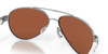 Profile View of Costa Del Mar Loreto Women's Sunglasses Silver/Polarized Green Mirror 580G 56 mm Alternate 1