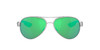 Side View of Costa Del Mar Loreto Women's Sunglasses Silver/Polarized Green Mirror 580G 56 mm Alternate 1