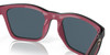 Profile View of Costa Del Mar Panga Cat Eye Sunglasses in Black Fuchsia/Polarized Gray 580P 56mm Alternate 1