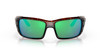 Front View of Costa Del Mar Permit Unisex Sunglasses Tortoise/Polarized Green Mirror 580G 63mm