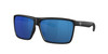 Top View of Costa Del Mar Rincon Unisex Sunglasses in Black/Polarized Blue Mirror 580P 63 mm Alternate 1