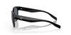 Side View of Costa Del Mar Salina Womens Cat Eye Sunglasses in Black/Polarized Gray 580P 53mm