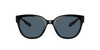 Side View of Costa Del Mar Salina Womens Cat Eye Sunglasses in Black/Polarized Gray 580P 53mm Alternate 1