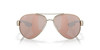 Front View of Costa South Point Sunglasses Rose Gold/Polarized Copper Silver Mirror 580P 59 mm