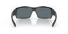 Front View of Costa Del Mar Tuna Alley Unisex Sunglasses Black/Polarized Blue Mirror 580P 62mm Alternate 1