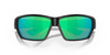 Close Up View of Costa Del Mar Tuna Alley Sunglass Black Blackout/Polarize Green Mirror 580G 62mm
