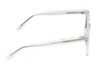 Side View of BCBG BAR104BL Unisex Pantho Sunglasses in Clear Crystal 52mm with NON-Polarized Grey Gradient Lenses