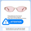 Size Awareness Illustration of QUAY Australia Aura Points Oval Polarized Sunglasses in Brown Doe 55mm 10 OPTIONS