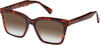 Prive Revaux Joels Unisex Square NON-polarized Sunglasses Brown Tortoise Havana 54mm with Custom Cut Brown Gradient Lenses