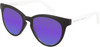 Prive Revaux Julia Cat Eye Polarized Sunglasses in Caviar Black 53 mm 10 OPTIONS with Custom Cut Purple Mirror Lenses