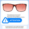 Size Awareness Illustration of Prive Revaux Speculator Designer Polarized Sunglasses with Custom Cut Red Mirror Lenses in Chestnut Brown Tortoise Havana Unisex Square Full Rim Acetate 57 mm
