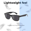 Lightweight Construction Illustration of Prive Revaux Tolstoy Designer Polarized Sunglasses with Custom Cut Smoke Grey Lenses in Caviar Black Unisex Panthos Full Rim Acetate 53 mm