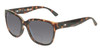 Profile View of OTIS Odyssey Designer Polarized Reading Sunglasses with Custom Cut Powered Smoke Grey Lenses in Matte Honey Tortoise Havana Ladies Cat Eye Full Rim Acetate 54 mm