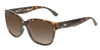 Profile View of OTIS Odyssey Designer Polarized Reading Sunglasses with Custom Cut Powered Amber Brown Lenses in Matte Honey Tortoise Havana Ladies Cat Eye Full Rim Acetate 54 mm