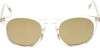 Front View of OTIS Omar Womens Round Sunglasses in Eco Crystal Sand/Brown Polarized Glass 50mm