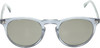 Front View of OTIS Omar Unisex Round Sunglasses in Eco Crystal Wave/Grey Polarized Glass 50 mm