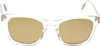 Front View of OTIS Summer of 67 X Unisex Square Sunglasses Eco Clear/Brown Polarized Glass 52mm
