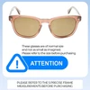 Size Awareness Illustration of OTIS Summer of 67 X Sunglasses in Eco Crystal Sunset/Brown Polarized Glass 52 mm