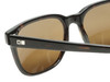 Close Up View of OTIS Test of Time X Unisex Square Sunglasses Eco Havana/Brown Polarized Glass 55mm