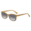 Elton John Ambient Unisex Cat Eye Designer NON-polarized Sunglasses in Wood Stripe Black Fade 54mm CHOOSE LENS COLOR with Custom Cut Grey Gradient Lenses