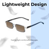 Lightweight Construction Illustration of Elton John Bullet Designer Polarized Sunglasses with Custom Cut Amber Brown Lenses in Black Crystal Unisex Rectangular Full Rim Acetate 47 mm