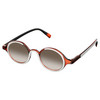 Elton John Mash Up Unisex Round Designer NON-polarized Sunglasses in Red Crystal 44mm CHOOSE LENS COLOR with Custom Cut Brown Gradient Lenses