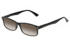 Perry Ellis PEBX54 Unisex Rectangular Designer NON-polarized Sunglasses in Gloss Black Marble 53mm CHOOSE LENS COLOR with Custom Cut Brown Gradient Lenses