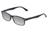 Perry Ellis PEBX54 Unisex Rectangular Designer Polarized Sunglasses in Gloss Navy Blue Marble 53mm CHOOSE LENS COLOR with Custom Cut Silver Mirror Lenses