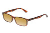Perry Ellis PEBX54 Unisex Rectangular Designer Polarized Sunglasses in Gloss Tortoise Havana Marble 53mm CHOOSE LENS COLOR with Custom Cut Gold Mirror Lenses