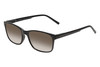 Perry Ellis PEBX55 Unisex Square Designer NON-polarized Sunglasses in Gloss Black Marble 52mm CHOOSE LENS COLOR with Custom Cut Brown Gradient Lenses