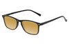 Perry Ellis PEBX57 Unisex Panthos Designer Polarized Sunglasses in Gloss Black Marble 50mm CHOOSE LENS COLOR with Custom Cut Gold Mirror Lenses