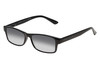 Perry Ellis PEBX59 Unisex Rectangular Designer NON-polarized Sunglasses in Gloss Black Marble 50mm CHOOSE LENS COLOR with Custom Cut Grey Gradient Lenses