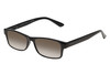 Perry Ellis PEBX59 Unisex Rectangular Designer NON-polarized Sunglasses in Gloss Black Marble 50mm CHOOSE LENS COLOR with Custom Cut Brown Gradient Lenses
