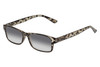 Perry Ellis PEBX59 Unisex Rectangular Designer NON-polarized Sunglasses in Gloss Grey Tortoise Havana Marble 50mm CHOOSE LENS COLOR with Custom Cut Grey Gradient Lenses