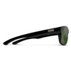 Side View of Suncloud Mayor Polarized Sunglasses Unisex Acetate Classic Retro in Black with Polar Gray Green