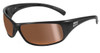 Bollé™ Marine Sunglasses: Recoil in Shiny-Black with Polarized Inland Gold