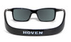 Hoven Eyewear MONIX in Black Gloss with Dark Grey & Grey Polarized