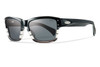 Smith Optics Sunglasses: Chemist in Black & White Stripe & Polarized Grey
