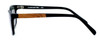 Parkman Handcrafted Polarized Sunglasses Francesa in Matte-Black with Amboyna Burl & Grey Lens ; Made in the USA