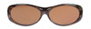 Jonathan Paul Fitovers Eyewear Small Aurora in Brown-Marble & Amber AR008A