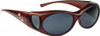 Jonathan Paul Fitovers Eyewear Small Aurora in Claret & Gray AR003S