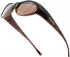 Jonathan Paul Fitovers Eyewear Small Binya in Brown-Feather & Amber BN003A
