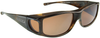 Jonathan Paul Fitovers Eyewear Large Jett in Brown-Marble & Amber JT002A